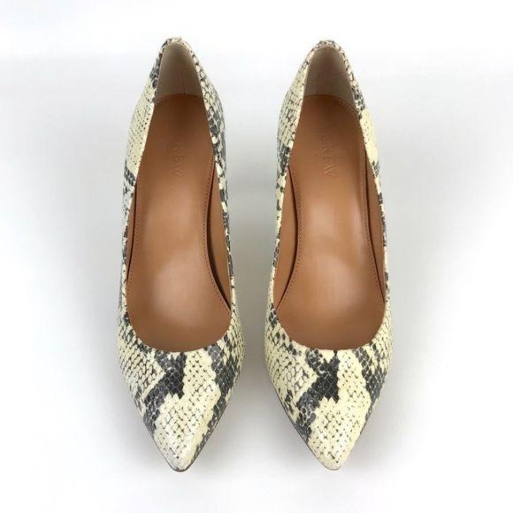 J. Crew Factory Isabelle Snake Printed Pumps - image 2